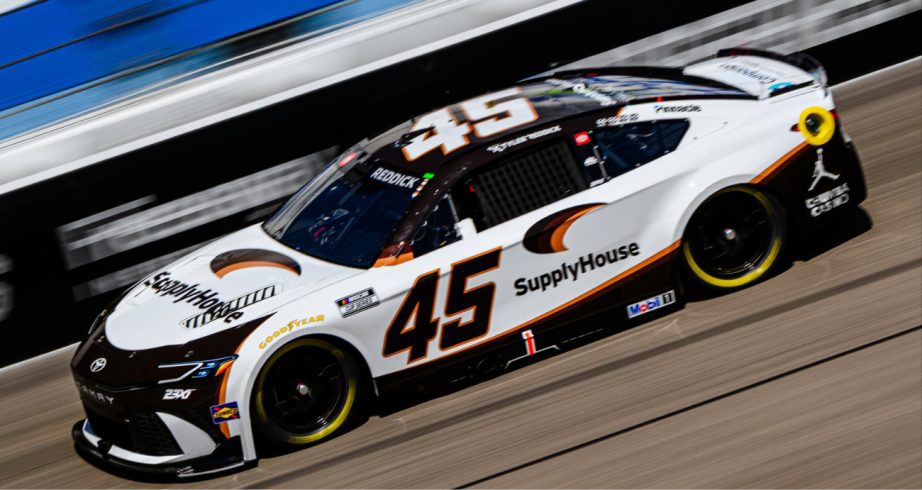Tyler Reddick drives at Kansas.