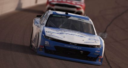 Too close for Kansas comfort: Austin Hill exits after close racing with RCR teammate Love
