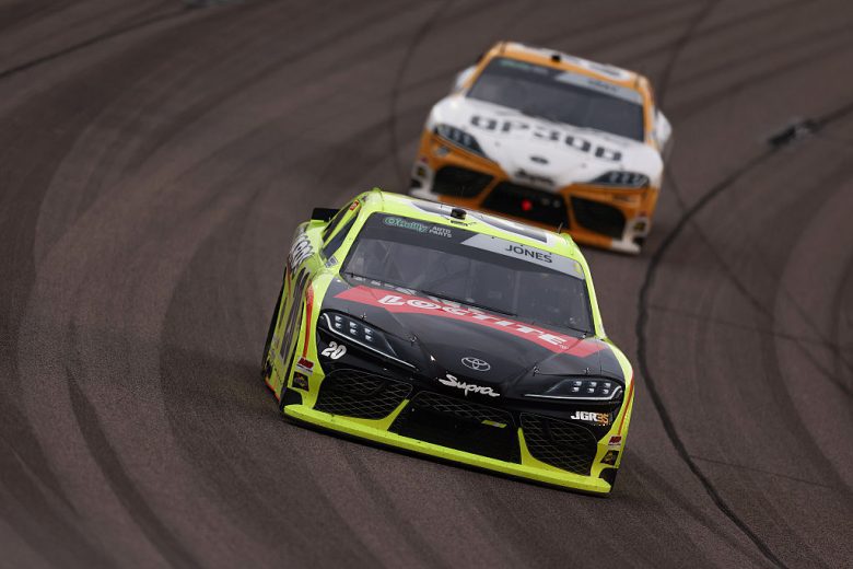Brandon Jones and Taylor Gray drive at Kansas.