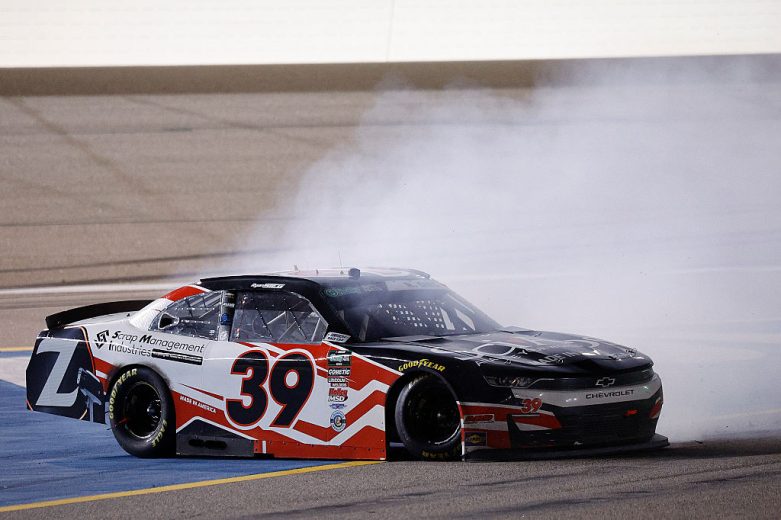 Ryan Sieg spins at Kansas.