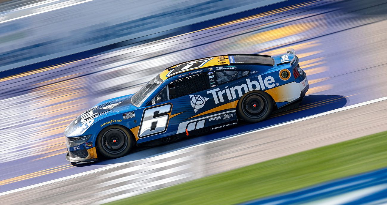Brad Keselowski drives the No. 6 RFK Racing Ford at Kansas Speedway.