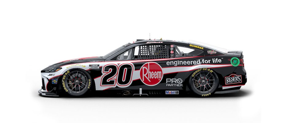 Paint scheme for No. 20 Christopher Bell at Talladega.