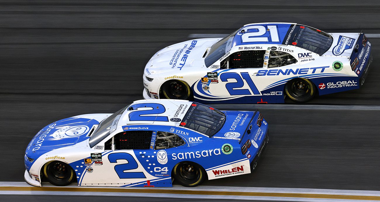 jesse love and austin hill at echopark speedway
