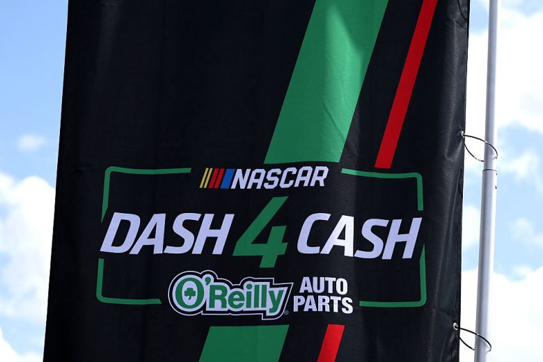 A general view of the Dash 4 Cash sign.
