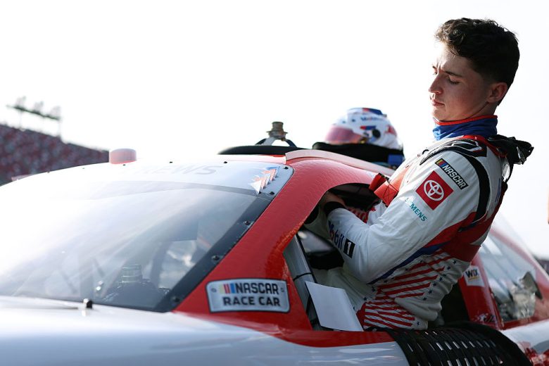 Brent Crews enters his car.