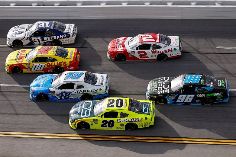 A general view of racing at Talladega.