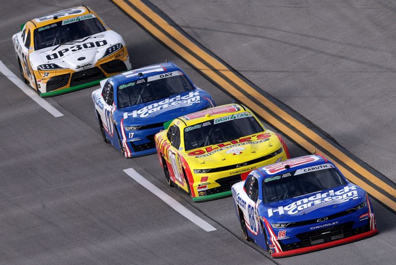 A general view of racing at Talladega.