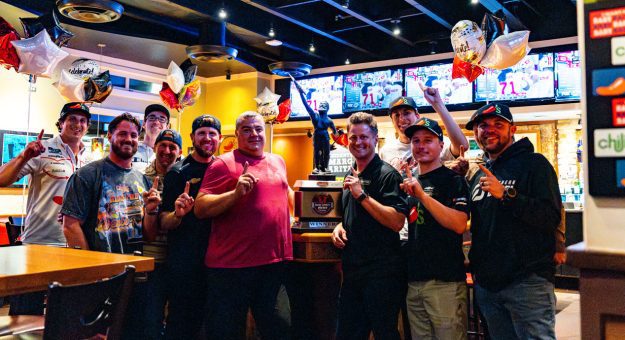 No party like a Chili's party: Inside Spire's celebration after Hocevar's Talladega win