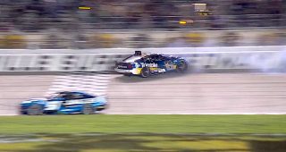 Promo Image for Keselowski spins after contact with Austin Dillon