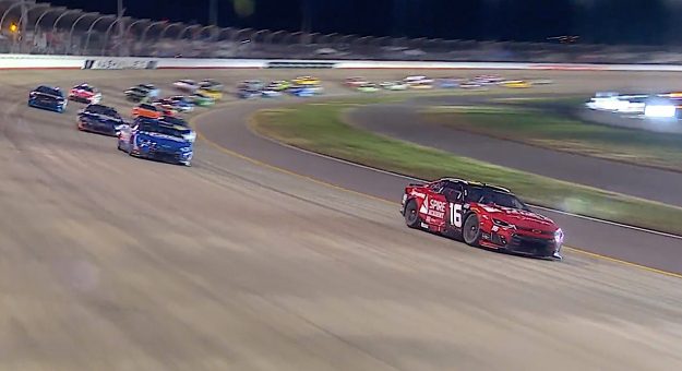 Allmendinger surges past Larson to win Stage 1