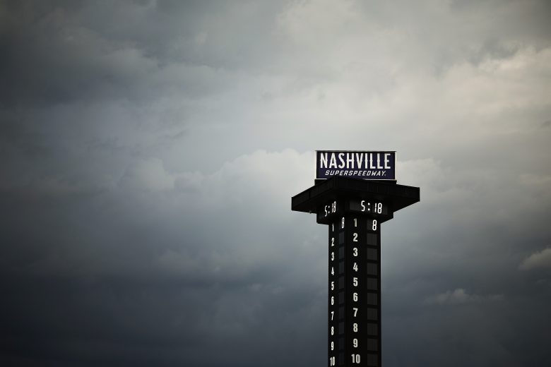 A lone No. 8 on the scoring pylon.