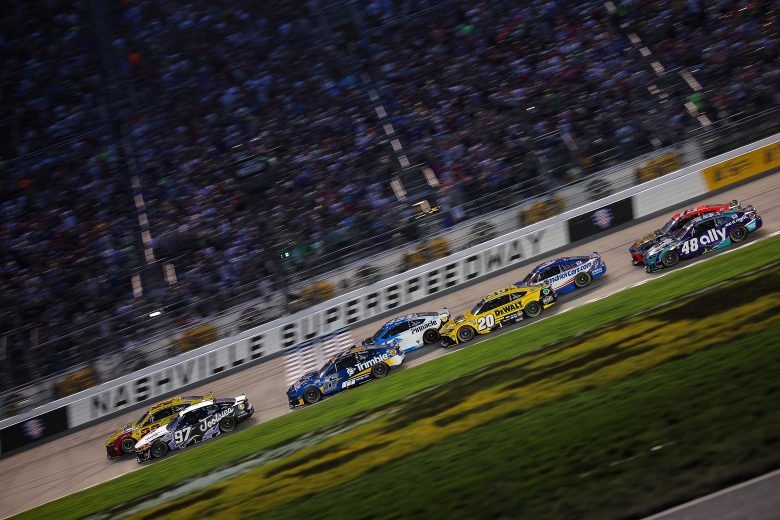 View of Cup Series racing at Nashville.