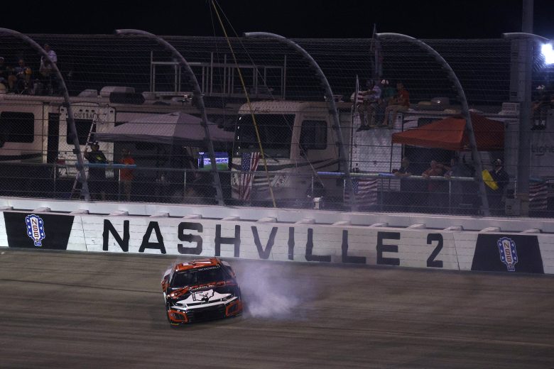 Michael McDowell spins out.