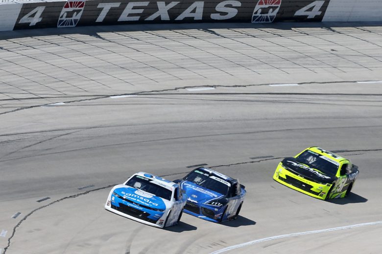 A general view of racing at Texas.