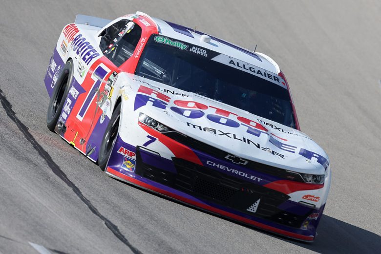 Justin Allgaier drives at Texas.