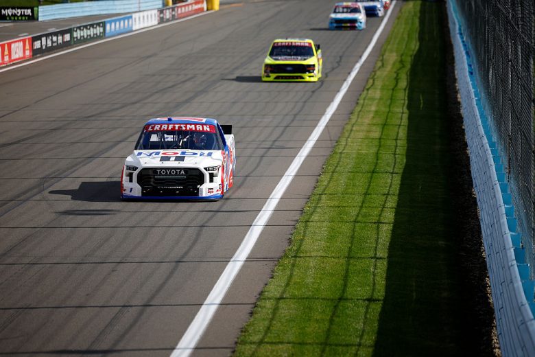 A general view of racing at Watkins Glen.