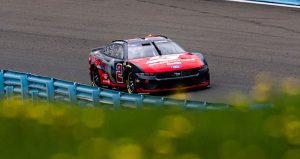 Austin Cindric drives in NASCAR Cup Series practice at Watkins Glen.