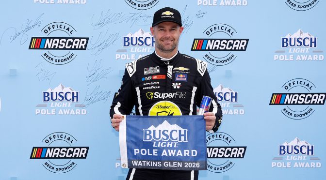 Featured image for Shane van Gisbergen earns Busch Light Pole Award at Watkins Glen