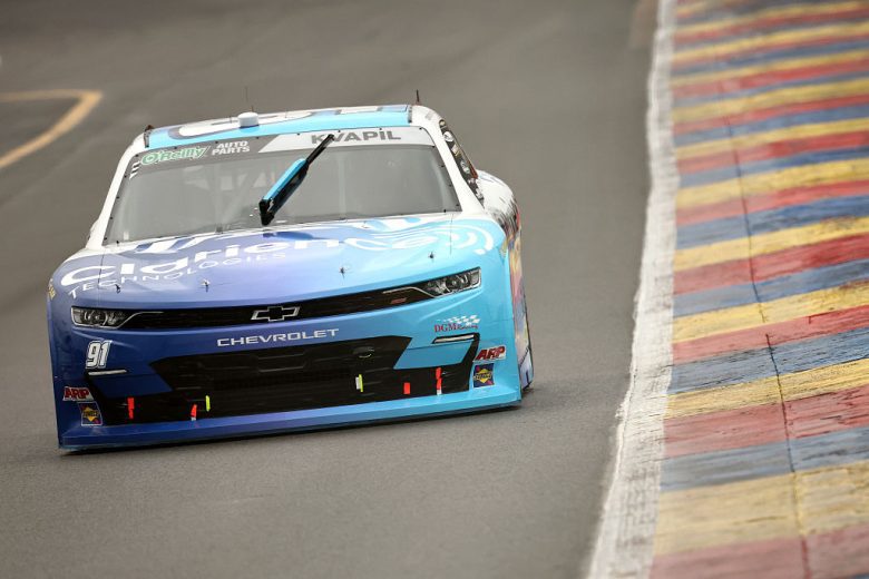 Carson Kvapil drives at Watkins Glen.