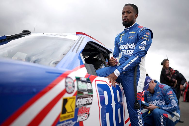 Rajah Caruth enters his car.