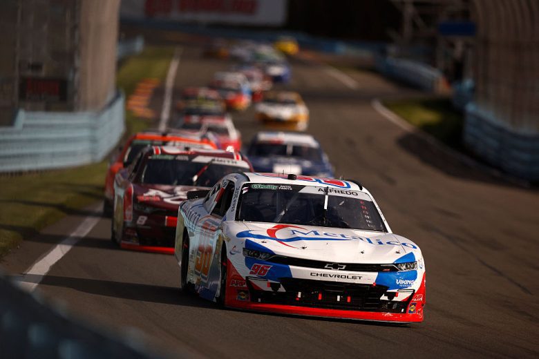 A general view of racing at Watkins Glen.