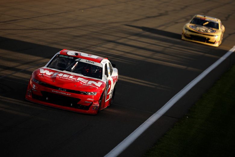 Jesse Love and Connor Zilisch drive at Watkins Glen.