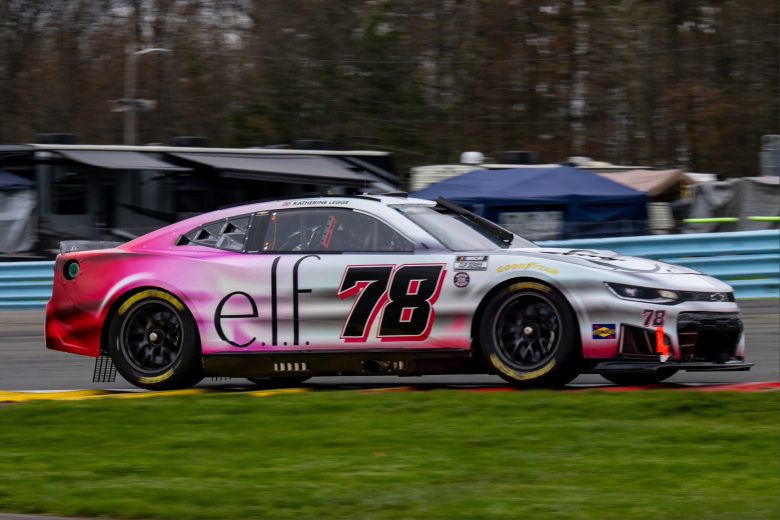 Katherine Legge drives at Watkins Glen.