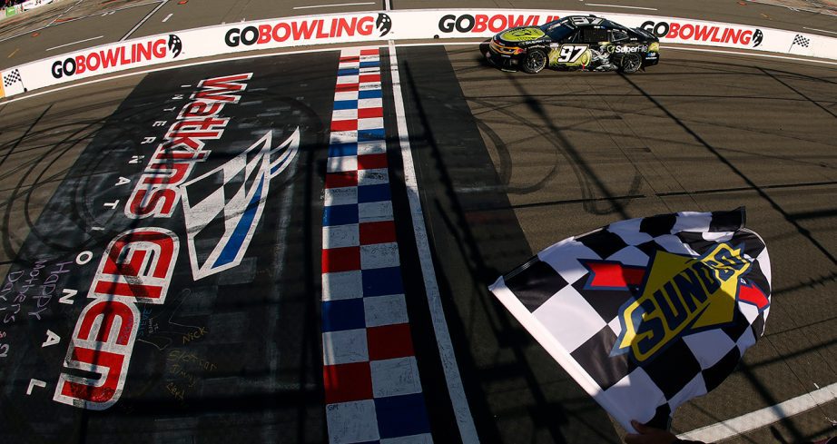 shane van gisbergen takes the checkered flag at watkins glen