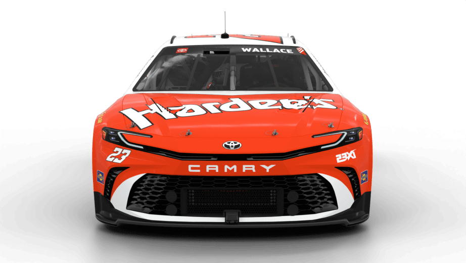 A general view of Bubba Wallace's car.
