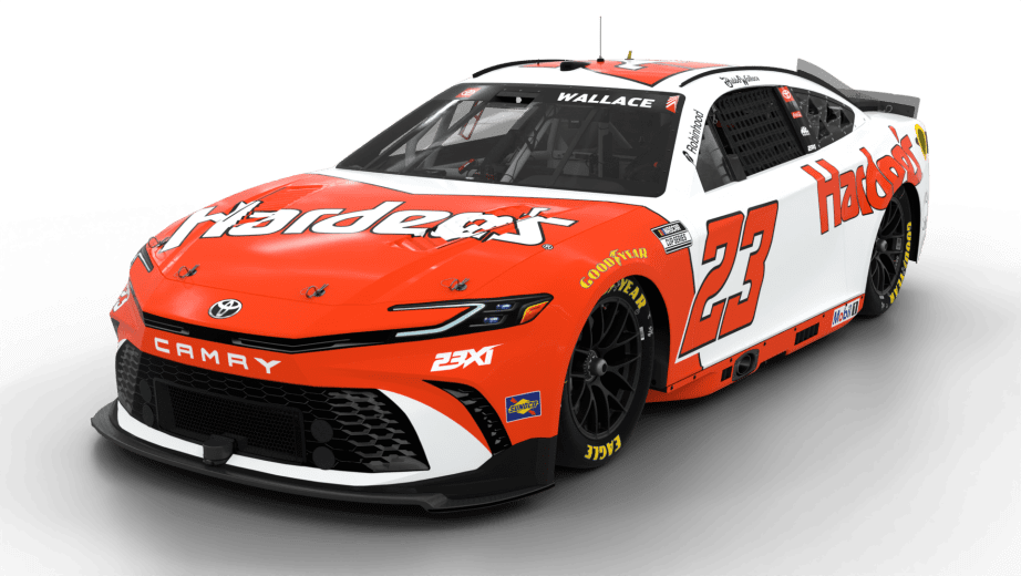 A general view of Bubba Wallace's car.