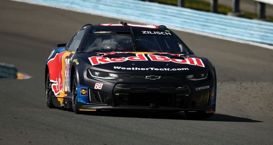 Connor Zilisch drives the No. 88 Trackhouse Racing Chevrolet at Watkins Glen International.
