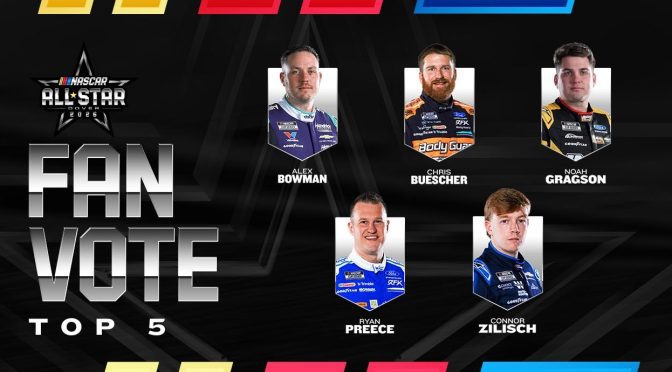 Featured Image for Top five drivers revealed in 2026 All-Star Race Fan Vote