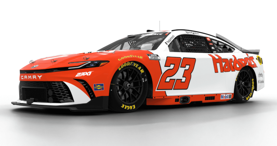 A general view of Bubba Wallace's car.