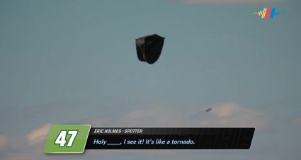 Radioactive: Spotters in awe of flying tent