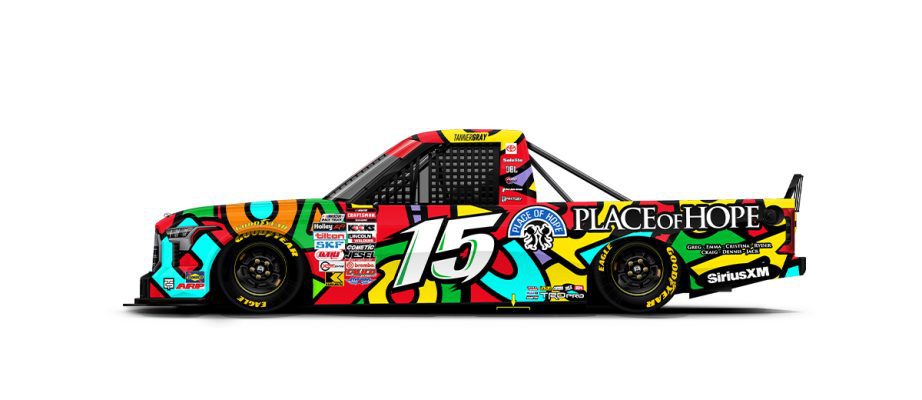 Tanner Gray's truck for Dover.