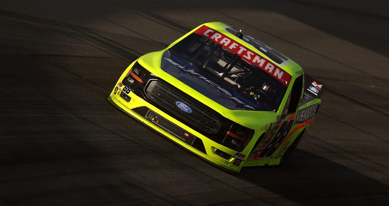 ty majeski drives for thorsport at rockingham