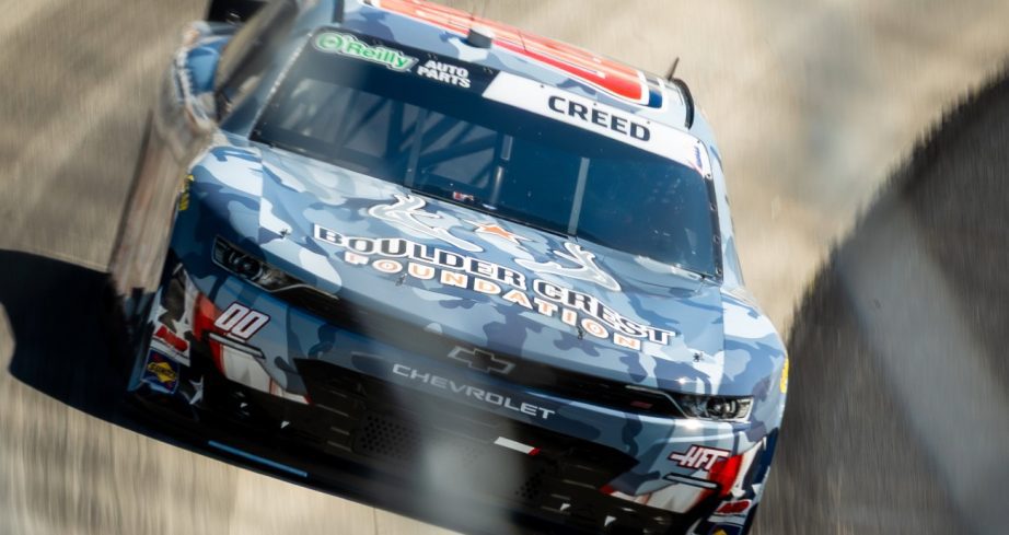 Sheldon Creed drives during qualifying