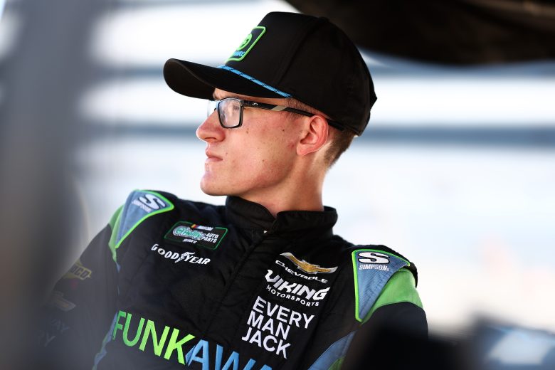 Parker Retzlaff looks on at Dover.