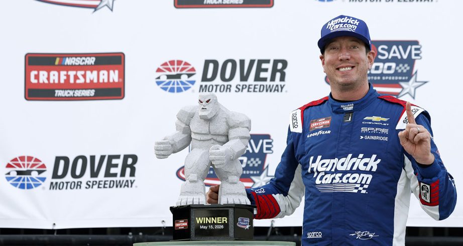 busch with dover trophy