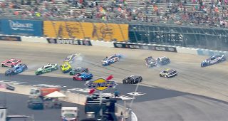 Promo Image for Larson, Preece among those involved in early All-Star crash
