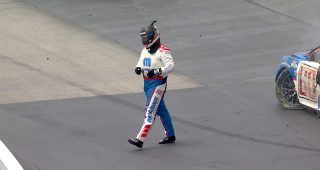 Promo Image for Preece climbs out after fiery crash; see his in-car view
