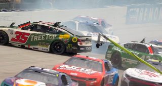 Promo Image for Multicar chaos: Multiple views show Herbst Dover crash