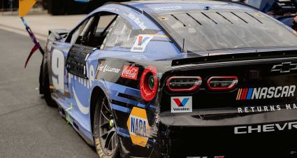 All-Star’s first segment ends with another nine-car melee at ‘Monster Mile’