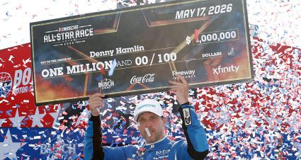 Hamlin conquers the concrete, banks second career All-Star Race at Dover