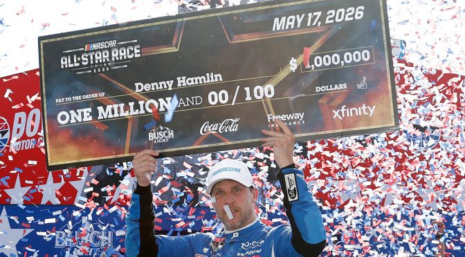 Featured image for Hamlin conquers the concrete, banks second career All-Star Race at Dover
