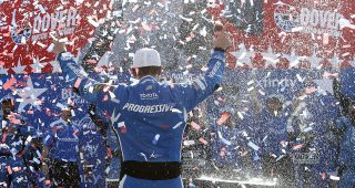Promo Image for Monster masher Hamlin celebrates big-money Dover All-Star win