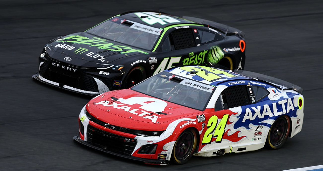 William Byron and Tyler Reddick drive at Charlotte.