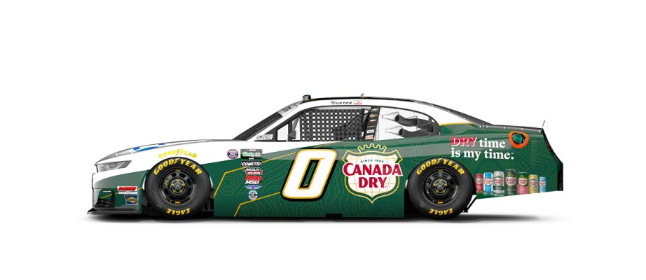 A graphic depicting the No. 0 SS GreenLight Racing Chevrolet.