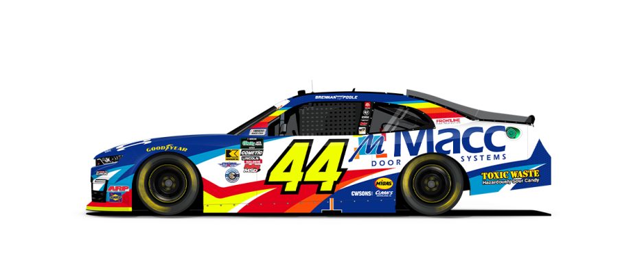 A graphic depicting the No. 44 Alpha Prime Racing Chevrolet.