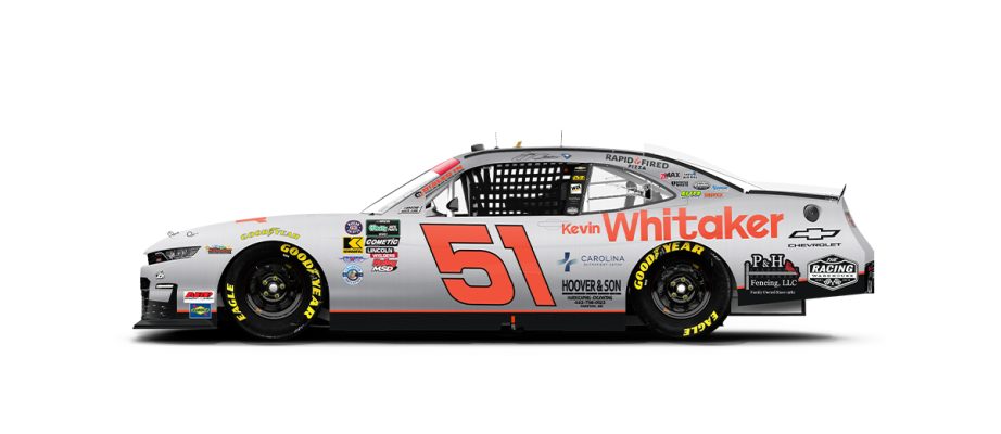 A graphic depicting the No. 51 Jeremy Clements Racing Chevrolet.